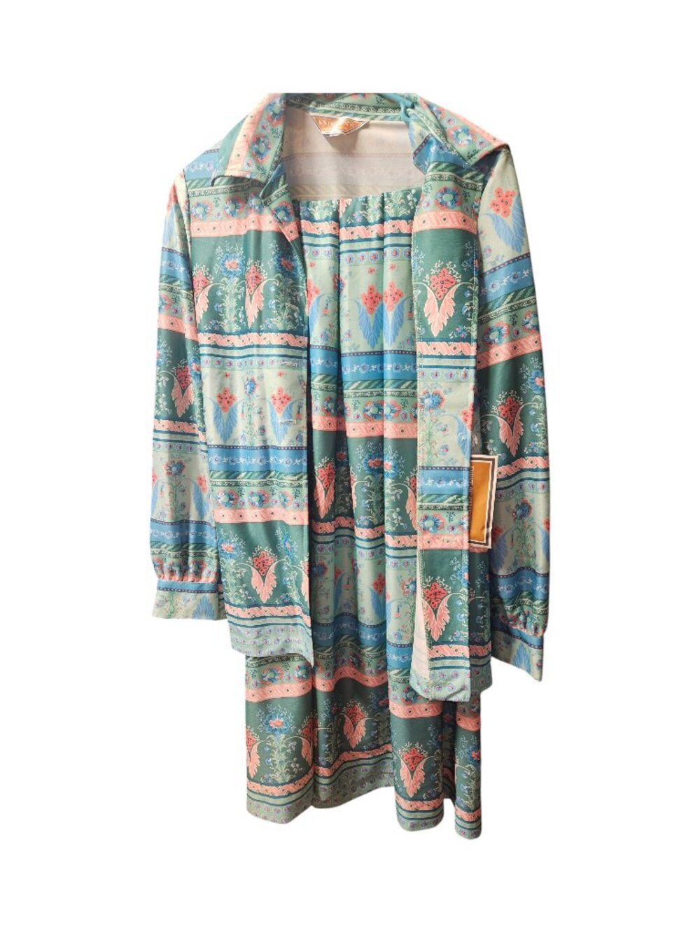 Koret of California Floral Blouse and Skirt 2 Piece Set